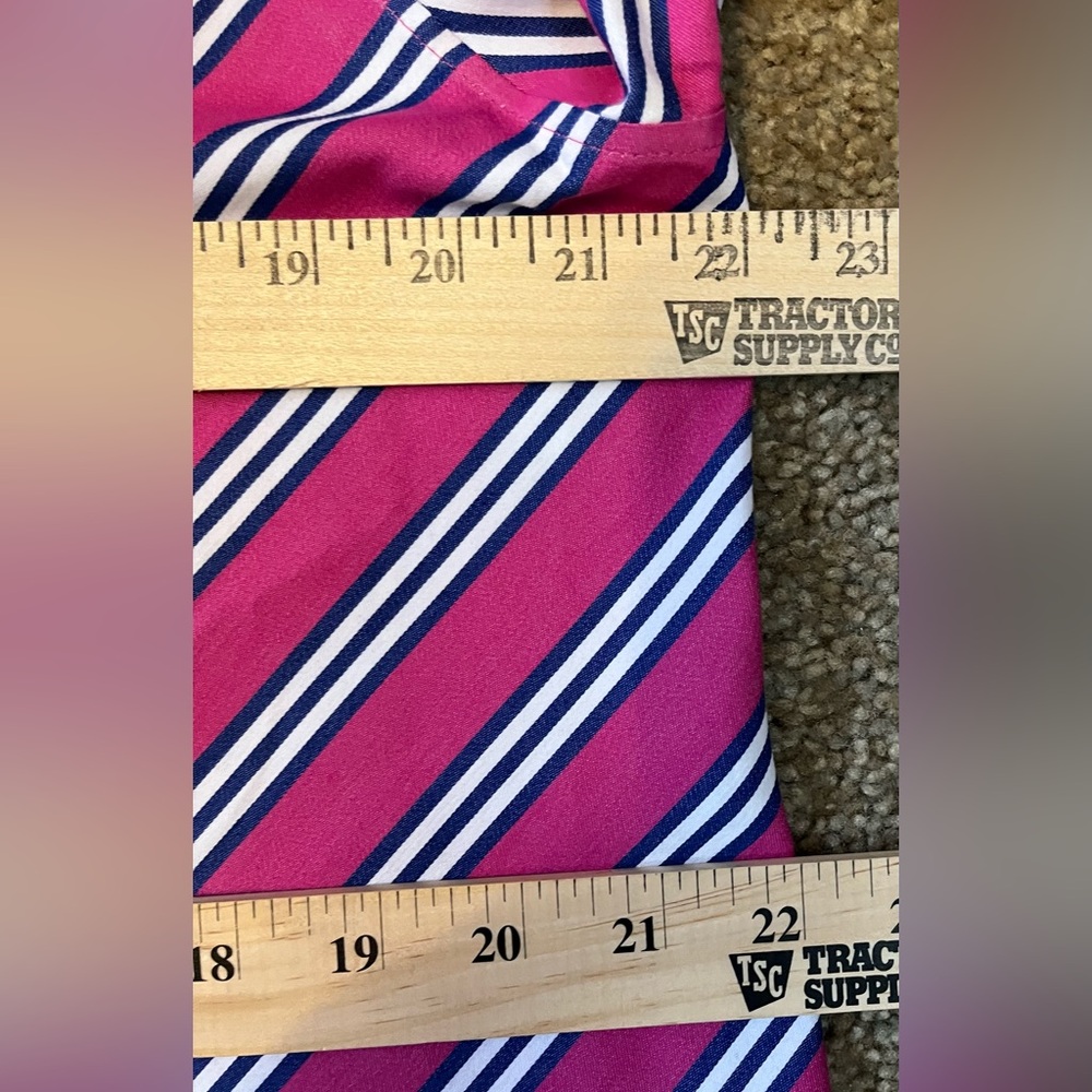 Chico’s No- Iron Pink Striped Button-Up Shirt size L - Picture 10 of 15